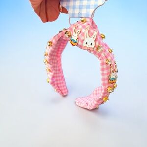 Pink Bunny Embellished Headband